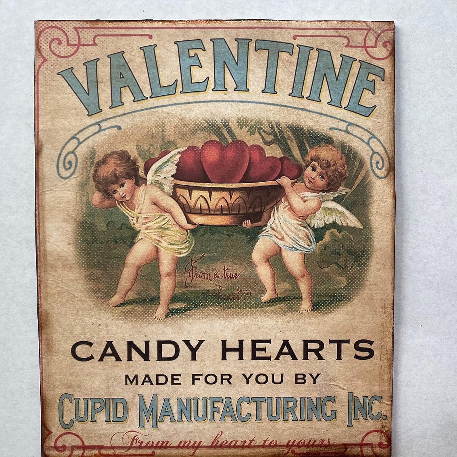 Amazon.com: Primitive Victorian Vintage Style Cupids Heart